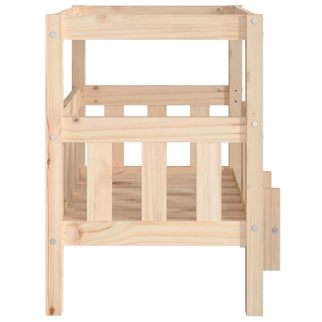 Vidaxl - Lit pour chien 65,5x50,5x70 cm Bois de pin solide vidaXL 822372 - Imagen 5