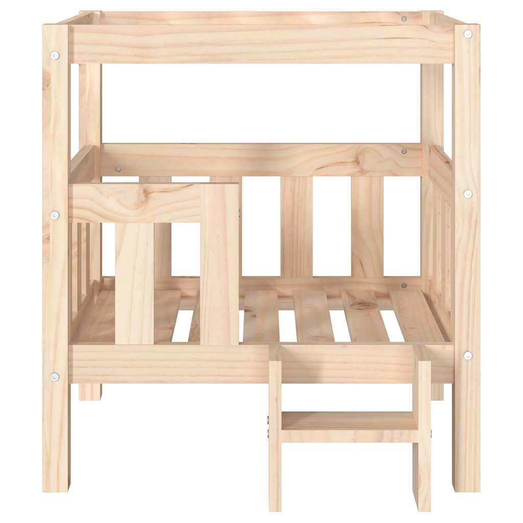 Vidaxl - Lit pour chien 65,5x50,5x70 cm Bois de pin solide vidaXL 822372 - Imagen 4
