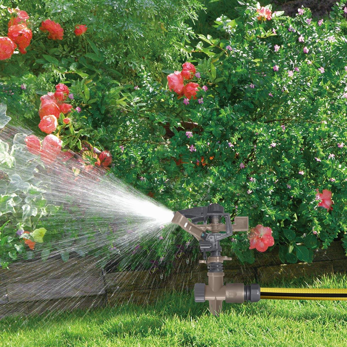 Jardibric - Jardibric - Asperseur Arrosage 360° Plastique Réglable - Arroseur Jardin 4,5 à 14 m - Image 2
