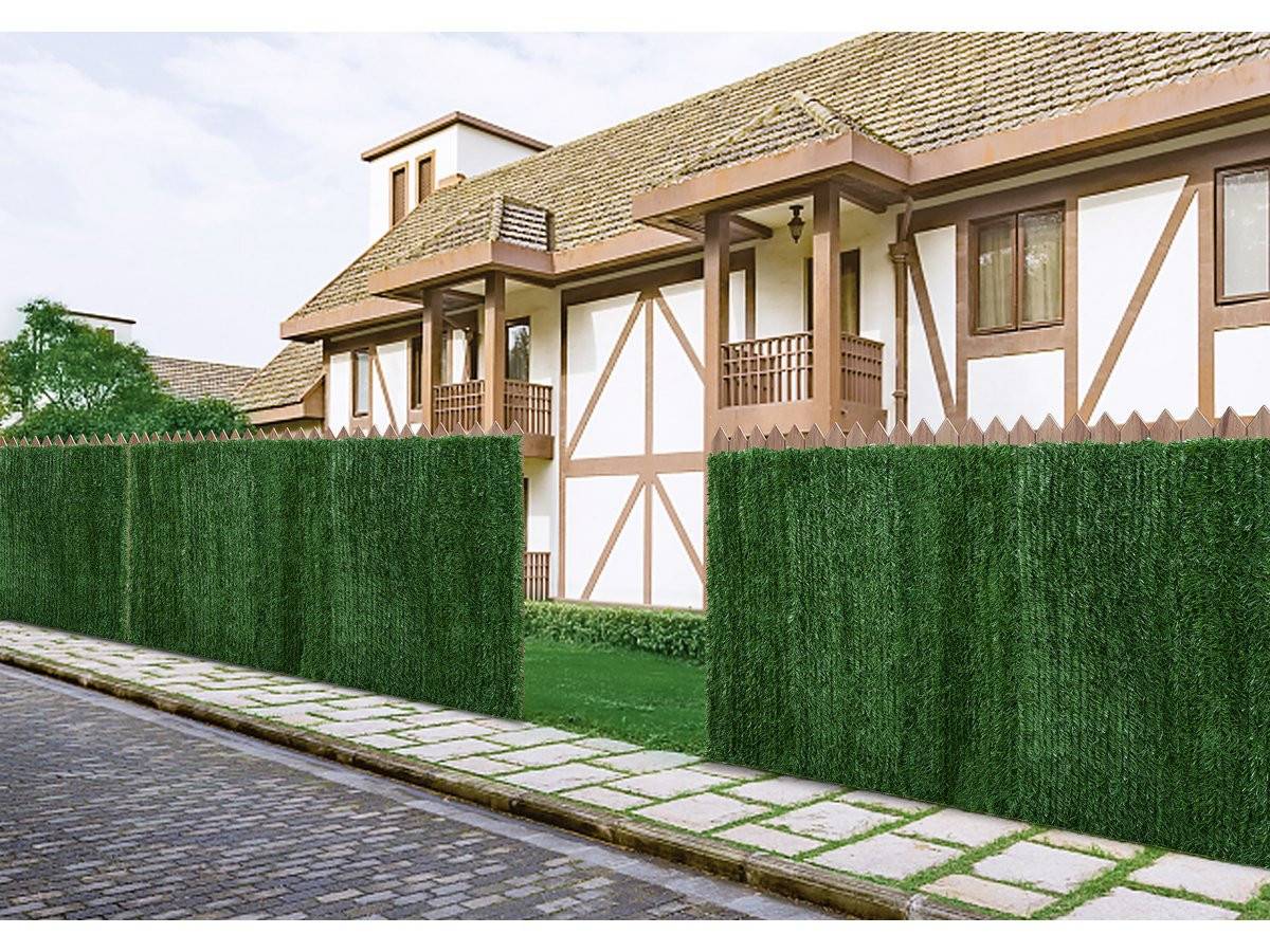 Lot De 2 Haies Artificielles - 300 X 150 Cm -habitat Et Jardin - Imagen 2