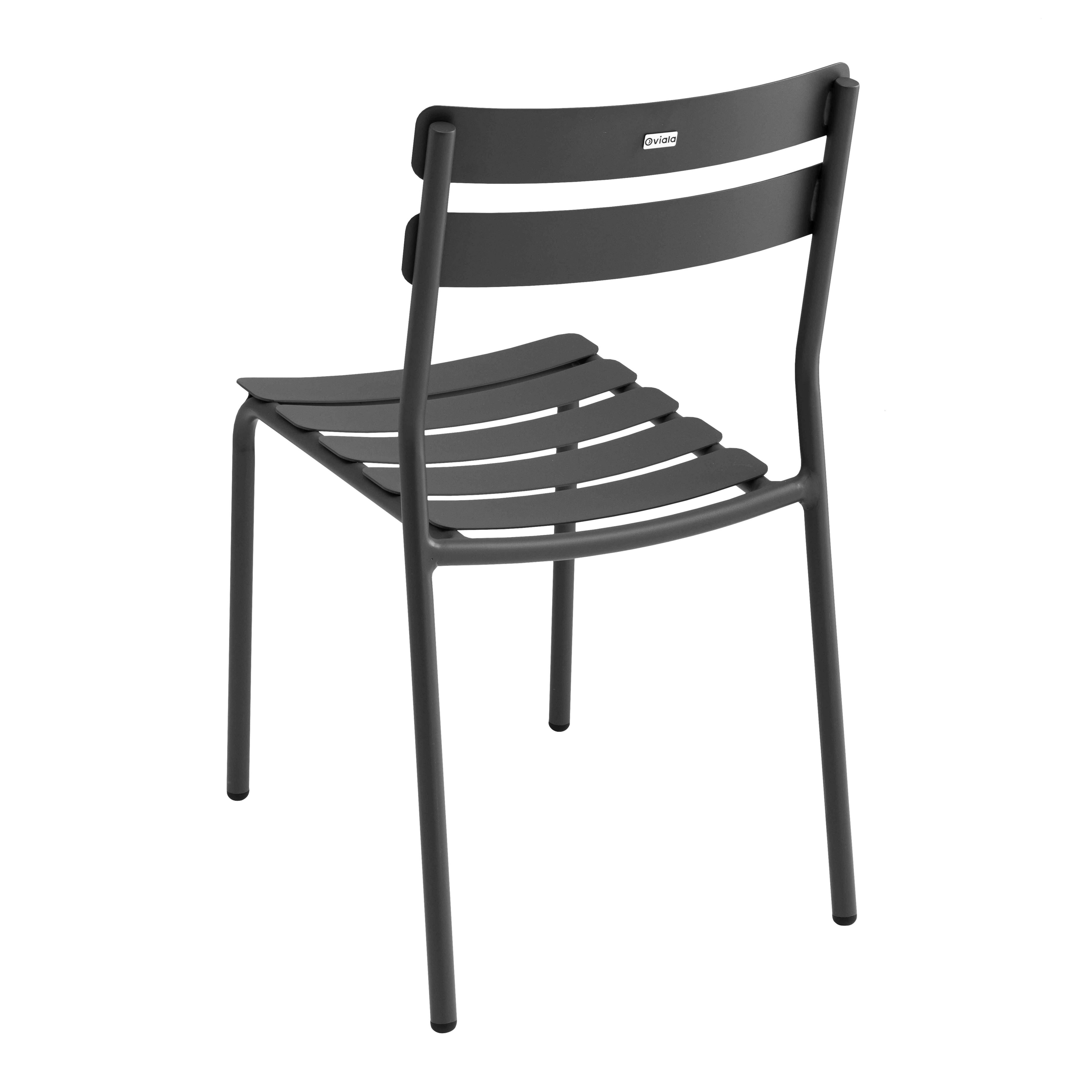 Oviala - Ensemble table inclinable de terrasse 70 x 70 cm et 2 chaises noir Almada - Oviala - Imagen 6