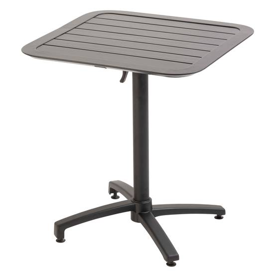 Oviala - Ensemble table inclinable de terrasse 70 x 70 cm et 2 chaises noir Almada - Oviala - Imagen 3