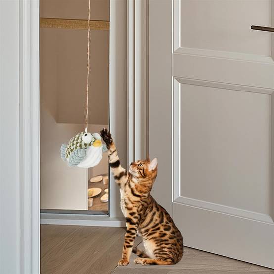 Jouet pour chat suspendu - Abeilles, poissons-globes, chauves-souris DtopbuyAge - Image 3