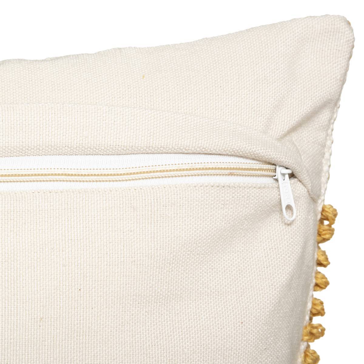 Atmosphera - Coussin "R.O.W." jaune moutarde 45x45cm - Atmosphera Créateur d'intérieur - Imagen 5