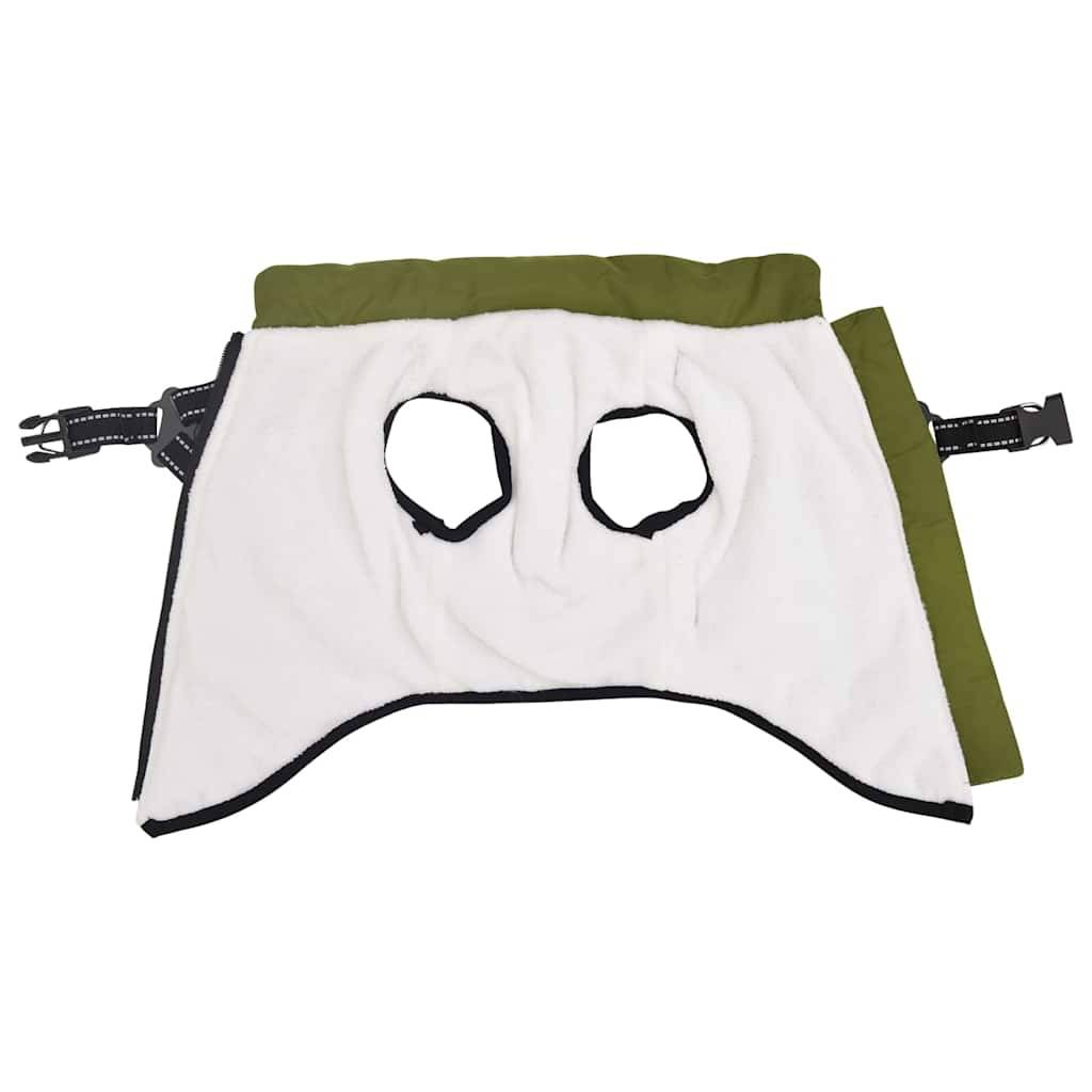 Veste Chien Extérieur Chaude Harnais Intégré Hiver 2XL Vert Armée - ComfortXL Outdoor Living - Image 3