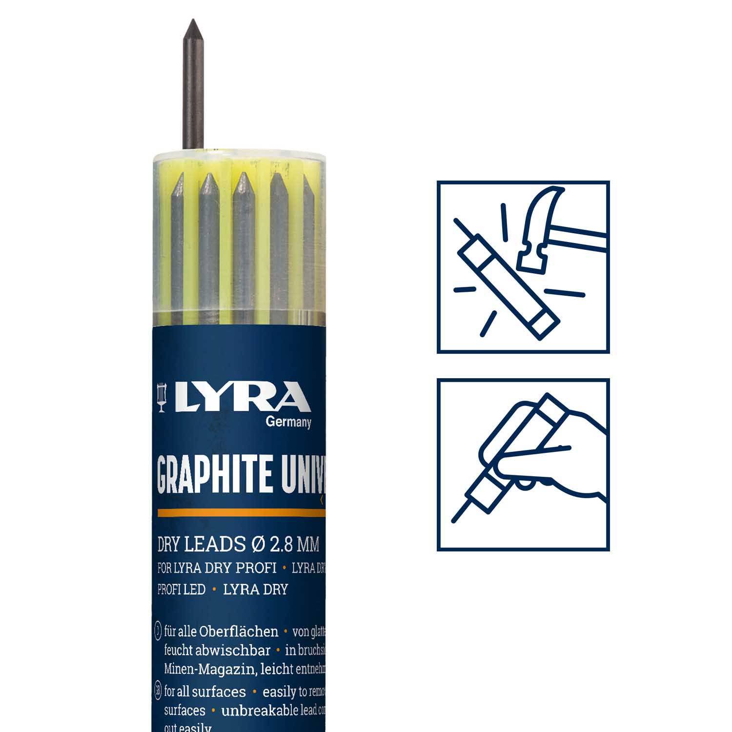 Etui 12 Mines Dry Graphites Graduation 2B - LYRA - L4499102 - Imagen 3