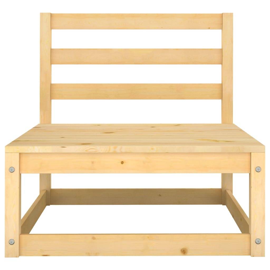 Helloshop26 - Salon de jardin meuble d'extérieur ensemble de mobilier 7 pièces avec coussins bois de pin massif - Imagen 5