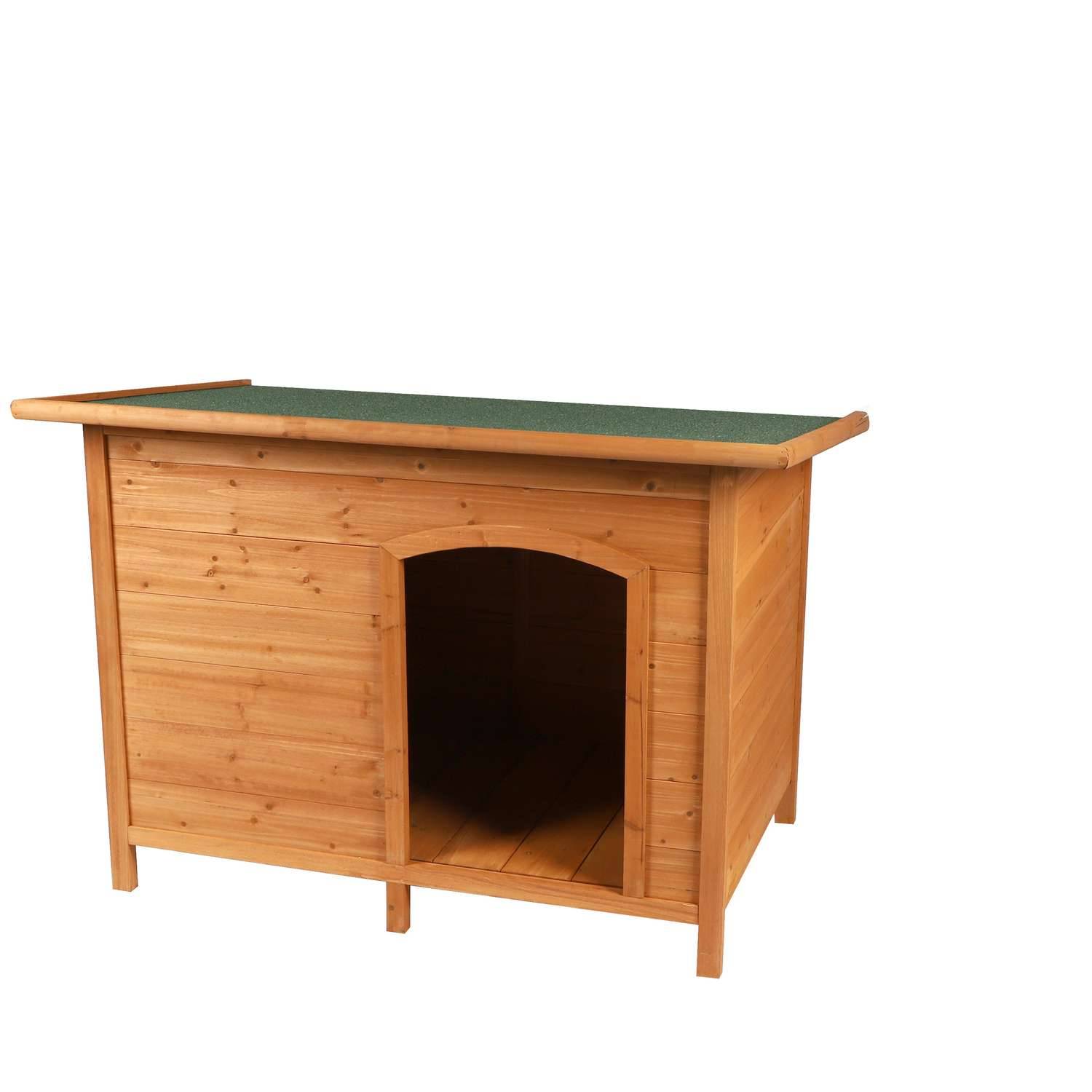 Sans Marque - Niche pour chien Tao avec toit amovible en bois naturel - Toilinux - Imagen 1