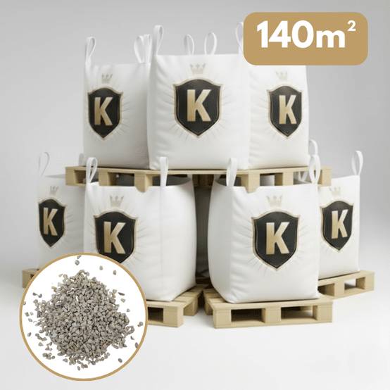 Gravillons calcaire blanc 6/10 mm – Pack 7 Big Bag +/- 1,5T – 140 m² - Image 1