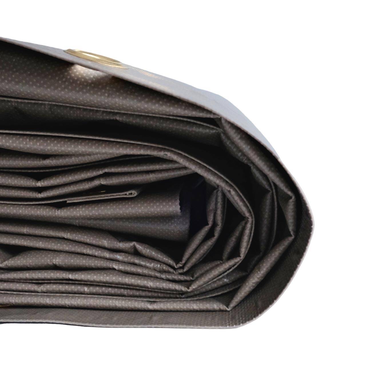 Bâche Bois 2x3 m LP640BO Taupe - Garantie 8 ans - Bâche de protection étanche en PVC pour Bois de chauffage TECPLAST - Image 6