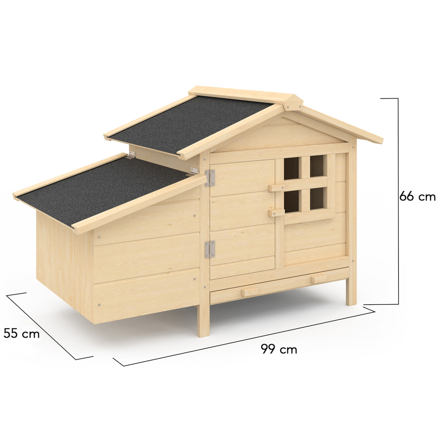 Poulailler sur pilotis avec pondoir en bois - Image 4