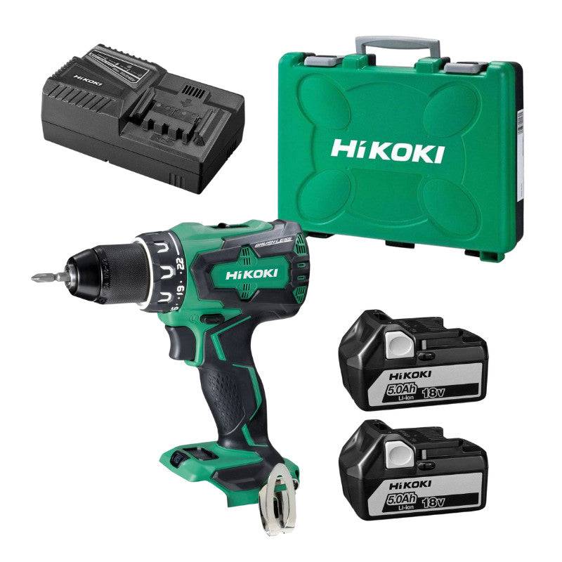 Perceuse visseuse HITACHI-HIKOKI DS18DBSLWJZ 70Nm 18V 5Ah Li-Ion Induction en coffret + 2 batteries + 1 chargeur Hikoki - Imagen 1