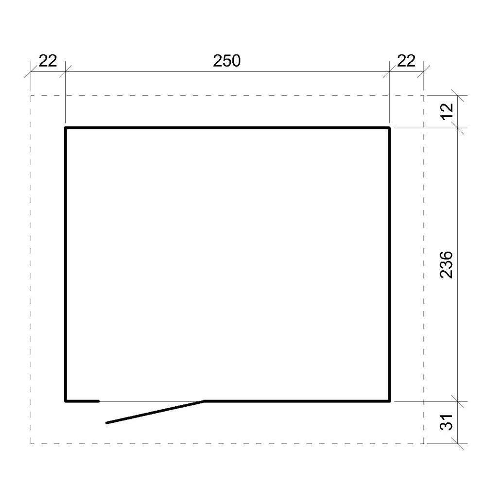 Timbela - Abri de Jardin Qualité Premium 6m² / L294xL279cm - Kit tout compris avec sol, tuiles bitumineuses, set de peinture - Timbela M903-TUNDRA GREY - Image 7