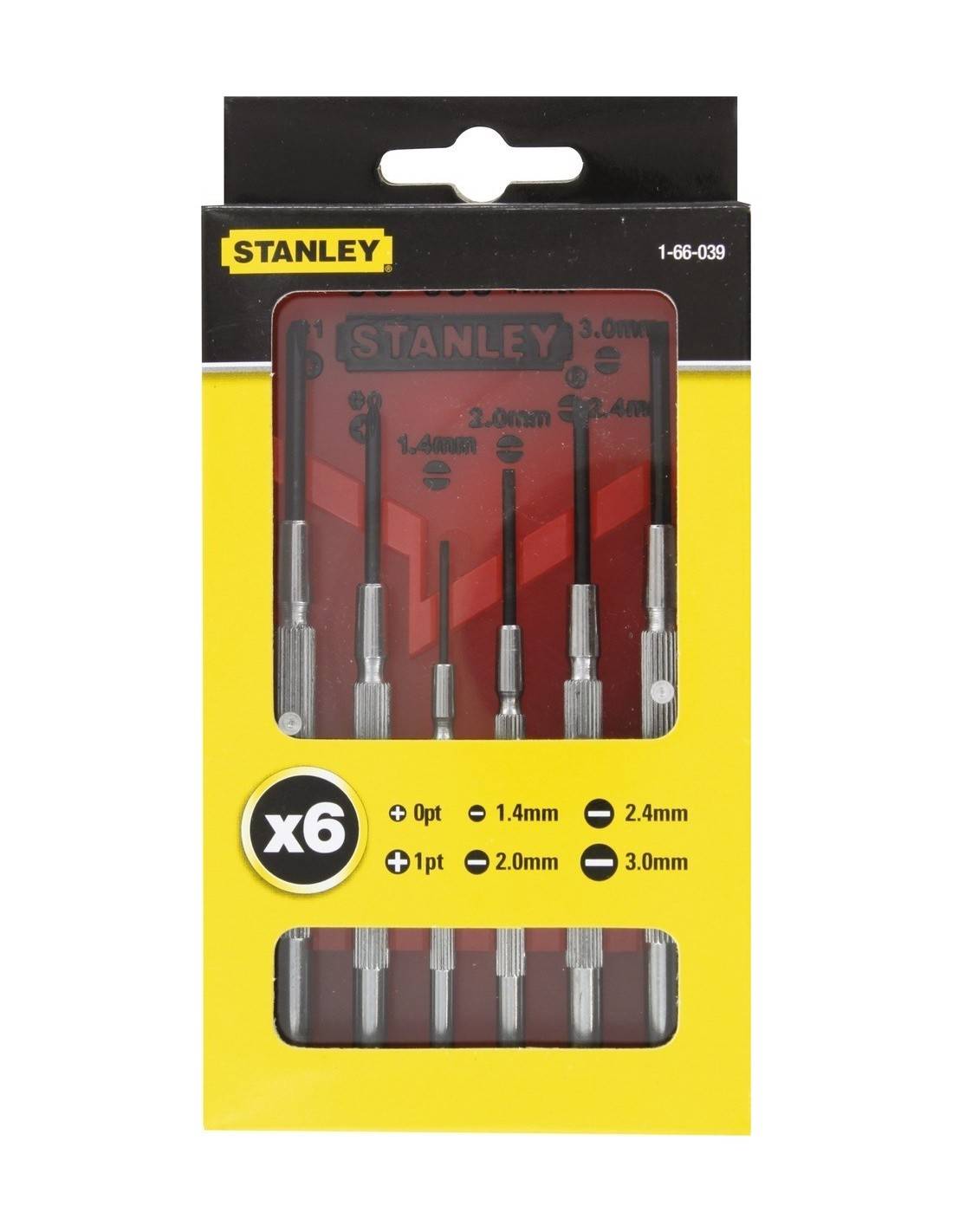 stanley - Tournevis Précision Stanley Kit 6 Pièces Pour Travaux Minutieux - Stanley