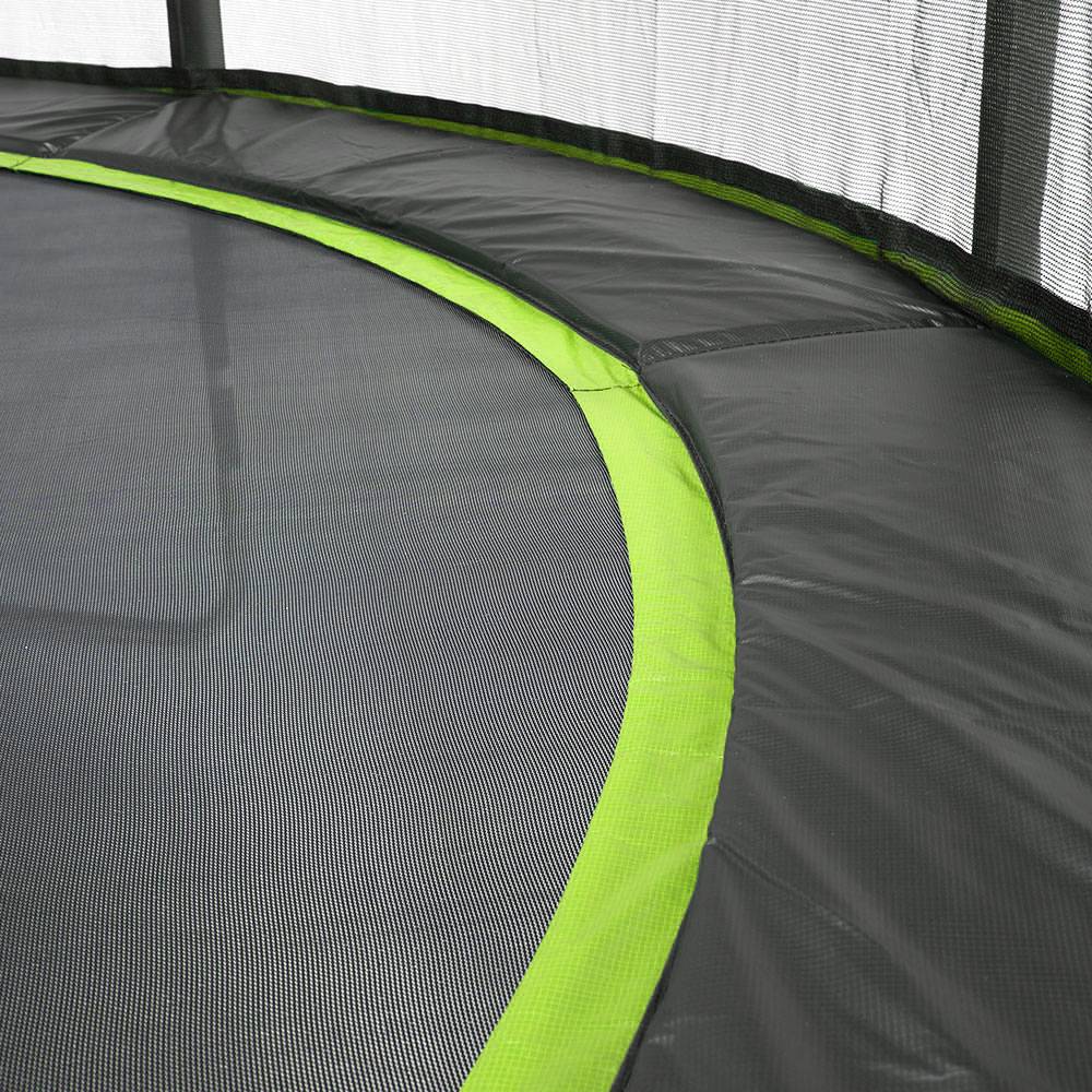 Kangui - Trampoline Ø 430cm + filet de sécurité + échelle + bâche - PUNCHI 430 Vert Kangui - Image 7