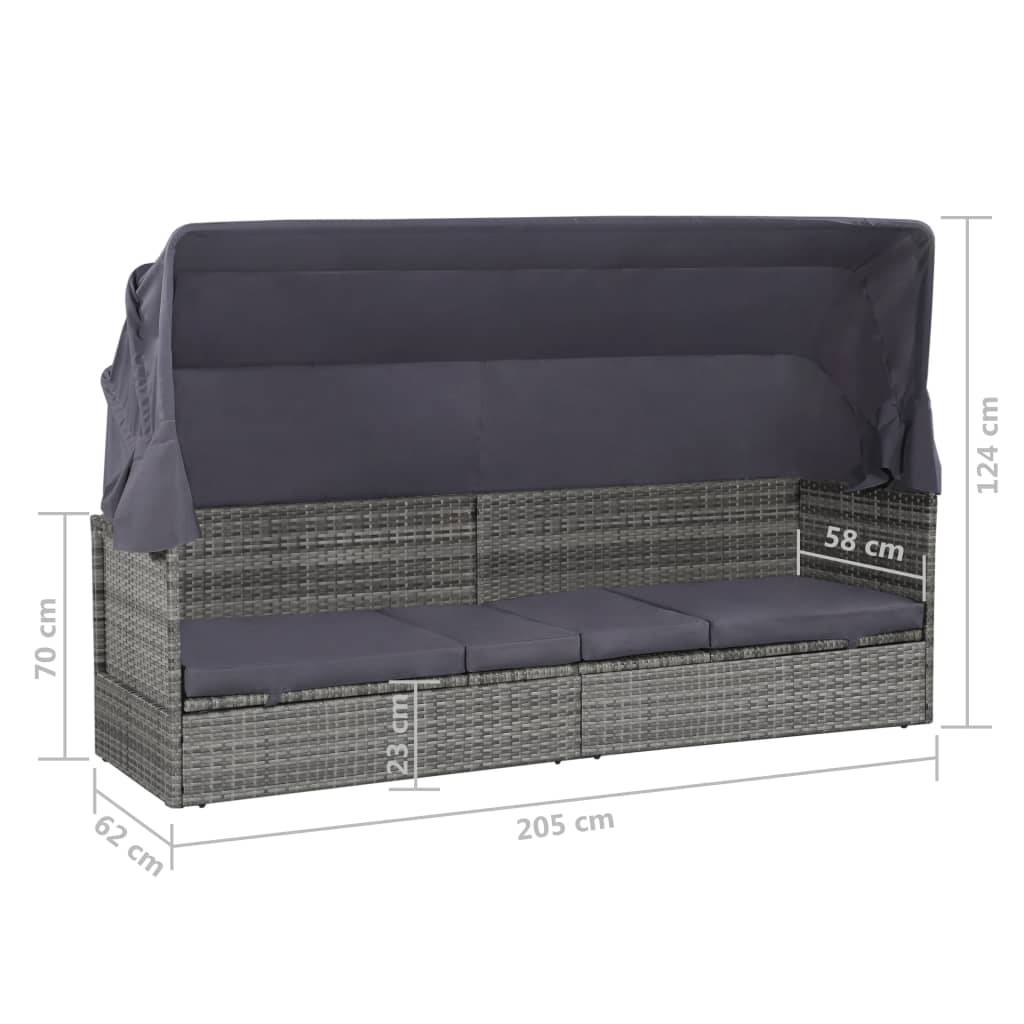 Prolenta Premium - Store banne James Gris 205 X 62 X 124 cm - P87209G - Image 8