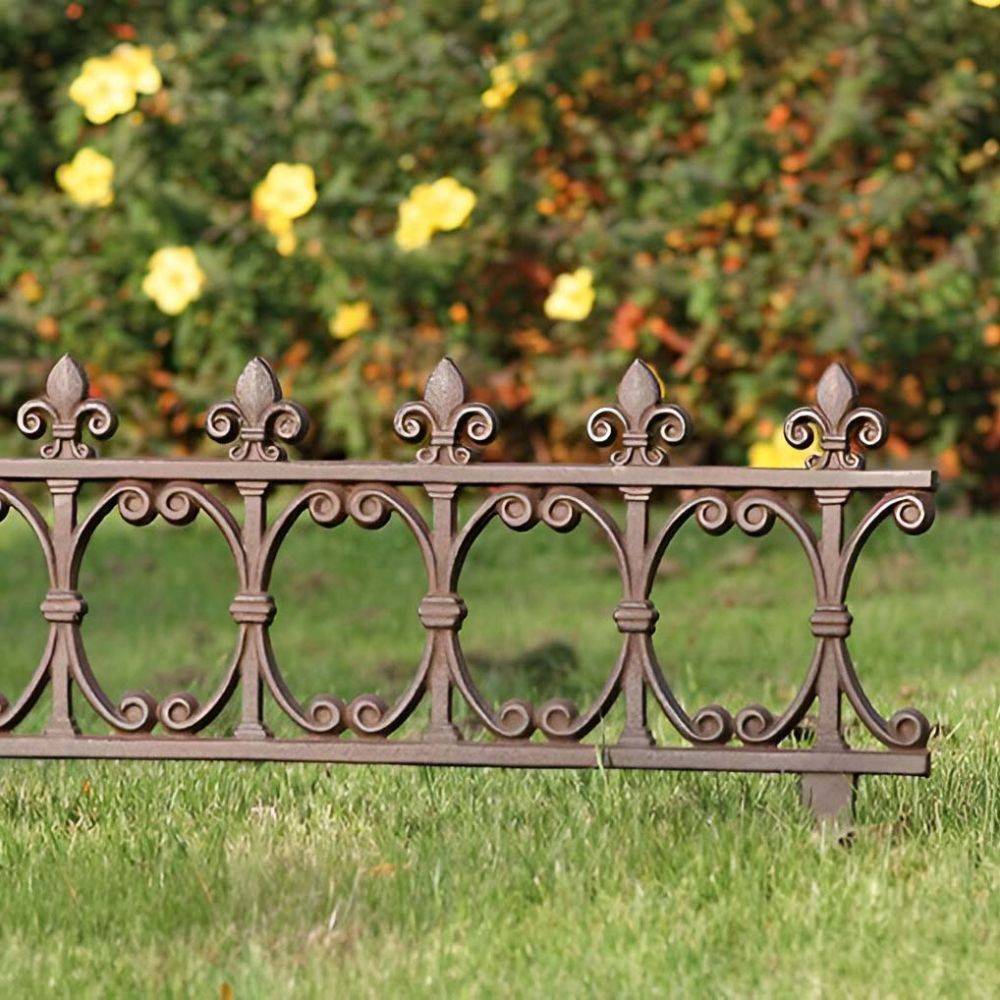 Esschert Design - Bordure de jardin en fonte Fleur de lys Esschert Design - Imagen 4