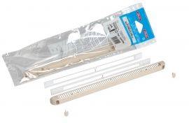 Kit simple entrée d'air réglable 30m³ + Cache vis + Vis NICOLL - Sable - 1KVR130S
