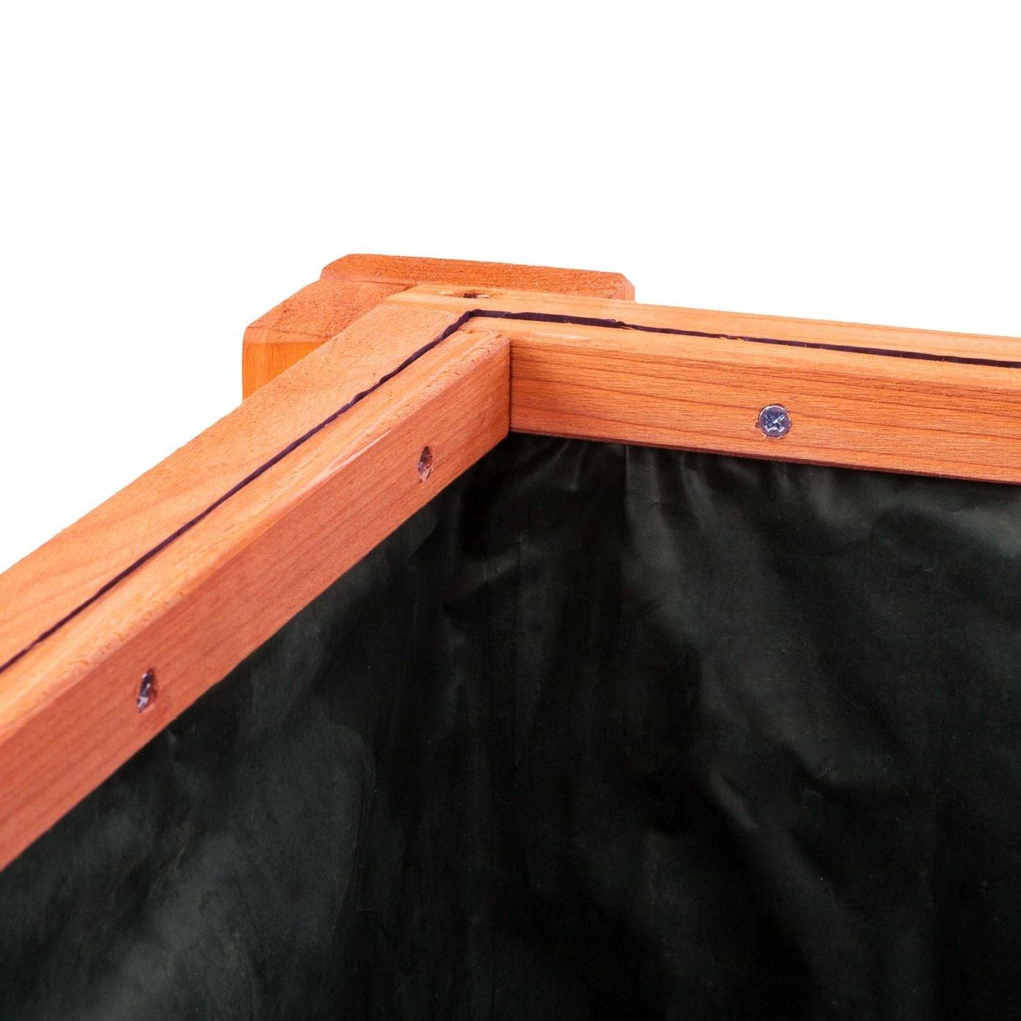 Helloshop26 - Potager sur pied bac de jardinage idéal pour les petites terrasses et balcons 119 cm pin - Imagen 6