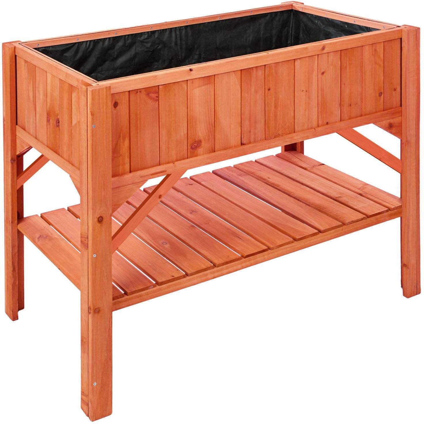 Helloshop26 - Potager sur pied bac de jardinage idéal pour les petites terrasses et balcons 119 cm pin - Imagen 2