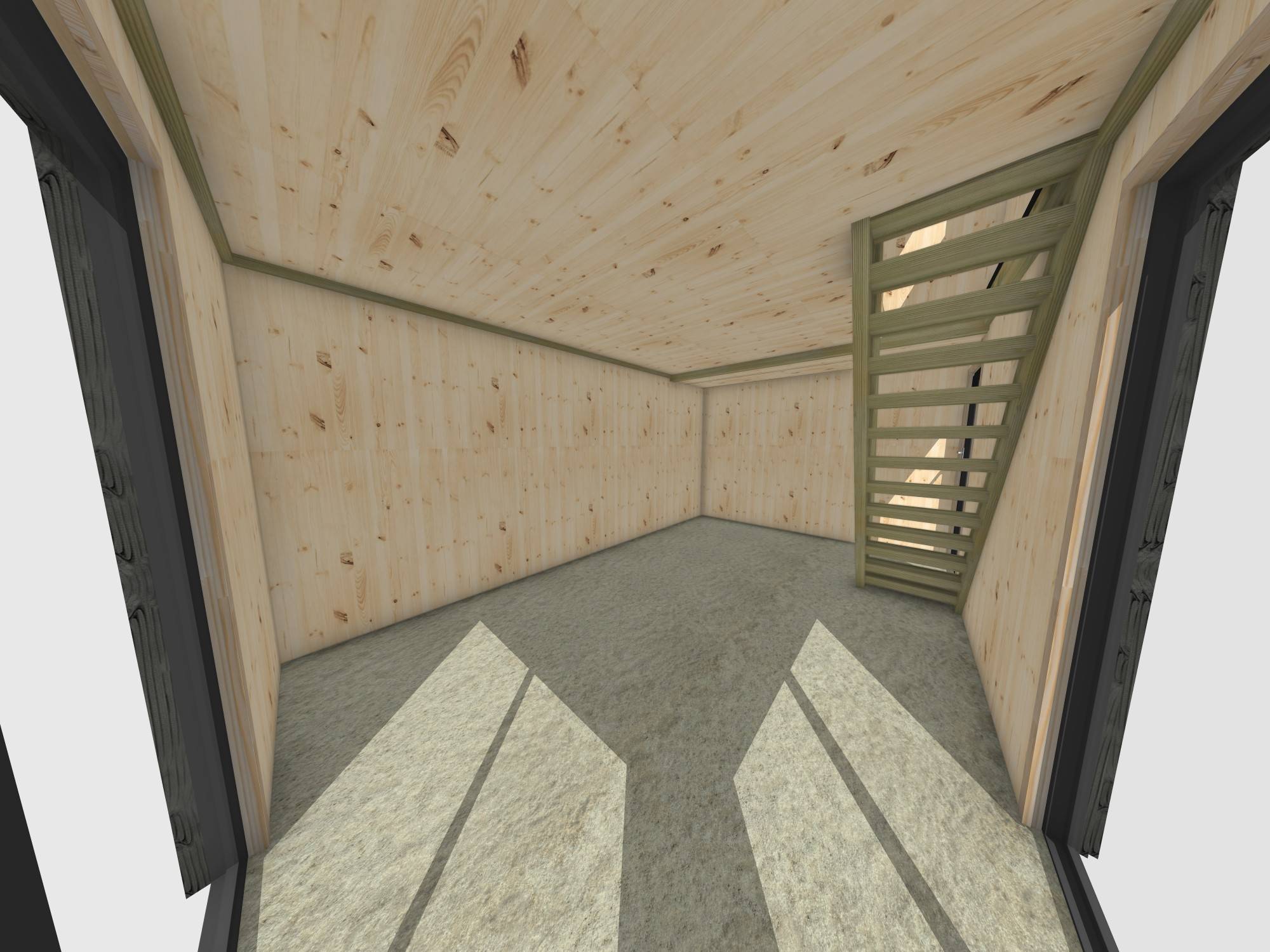 Studio de jardin RE2020 en bois 5,5 x 3,5 x 2,7 m / isolation RE2020 avec mezzanine et terrasse / menuiseries alu k-line - Image 5