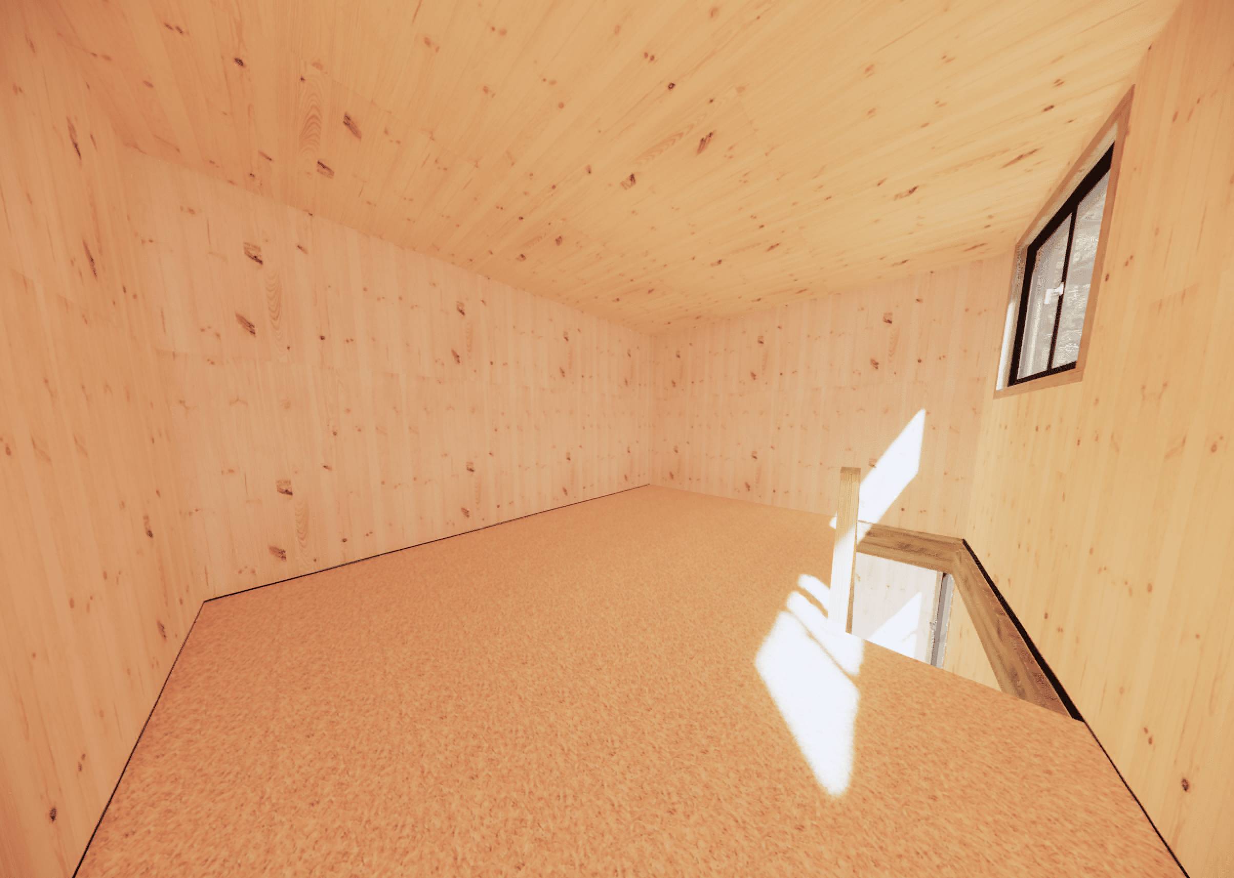 Studio de jardin RE2020 en bois 5,5 x 3,5 x 2,7 m / isolation RE2020 avec mezzanine et terrasse / menuiseries alu k-line - Image 6