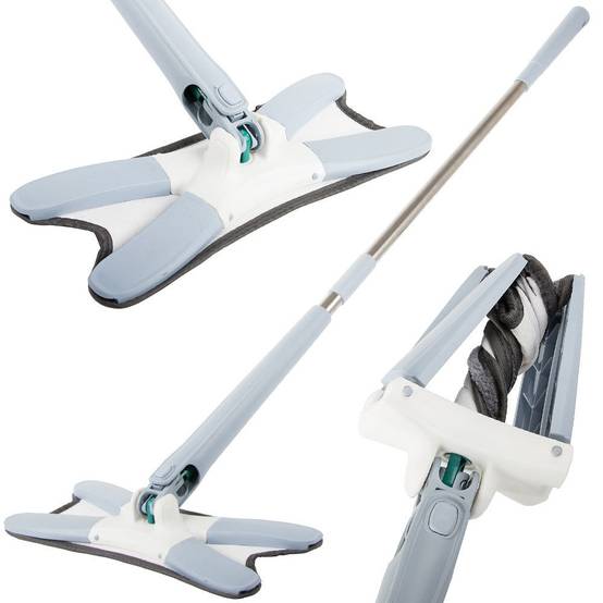 Balai serpillière plat pour le nettoyage des sols avec essoreuse rotative - Image 2