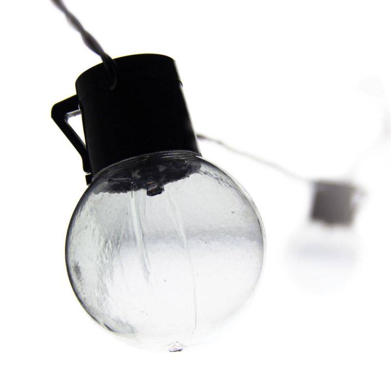 Xanlite - Guirlande Solaire Guinguette 5m IP44 - 8 Ampoules - Blanc chaud - GRL5GUINW - Image 3