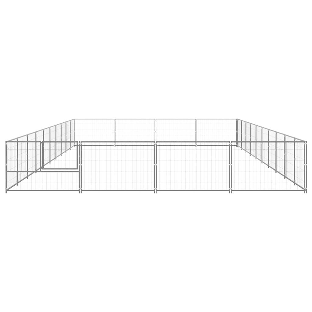 Vidaxl - Chenil Argenté 40 m² Acier vidaXL 3082156 - Imagen 6