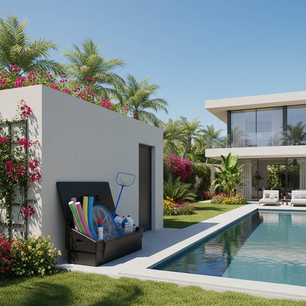 Coffre de jardin 100l -plast'up rotomoulage - Imagen 4