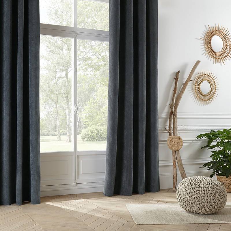 Atmosphera - Rideau Memo gris foncé 140x260 Atmosphera - Imagen 1