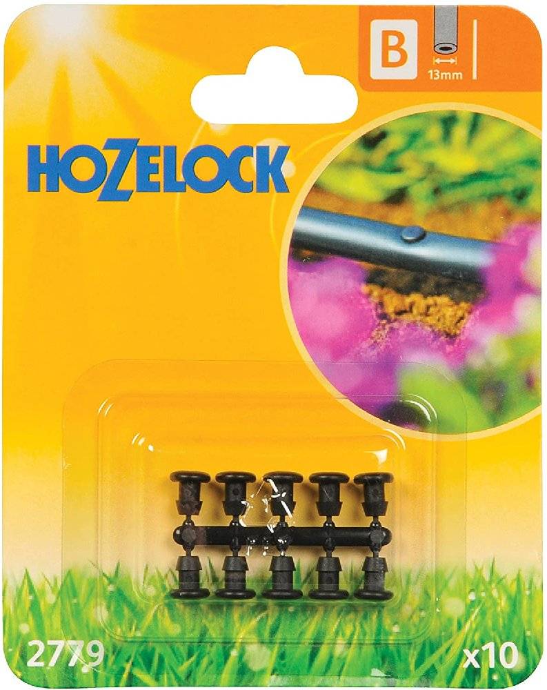 Hozelock - Bouchon obturateur fin de ligne ou pour boucher un trou existant 4mm (x10) HOZELOCK