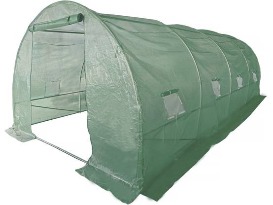Serre Tunelle De Jardin 6 X 3 M "lys" - 18 M² - 140g - Vert -habitat Et Jardin - Image 1
