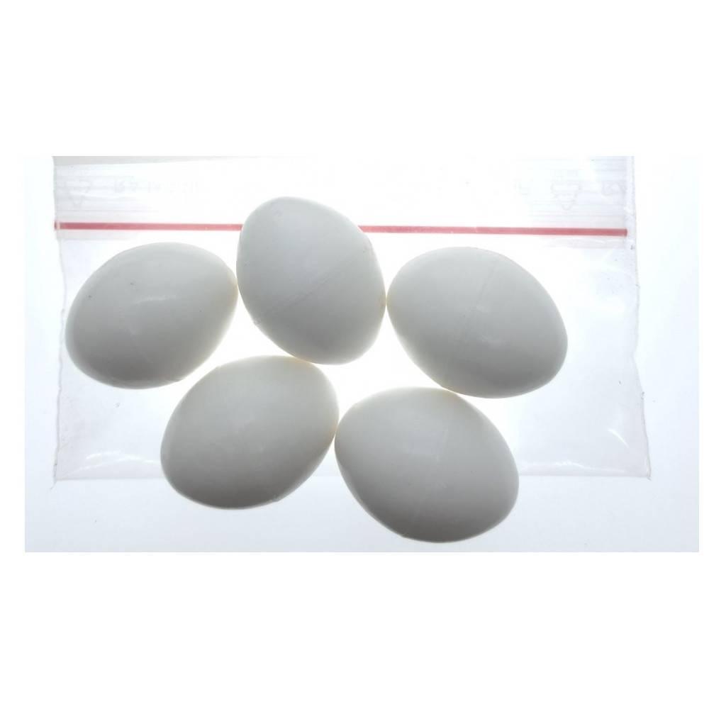 5 œufs artificiel en plastique pour oiseaux Calopsitte , inséparables, agapornis - Image 1
