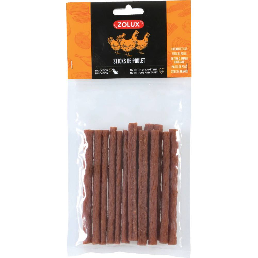 Zolux - Palitos de pollo seco 100 g golosinas para perro - Imagen 2
