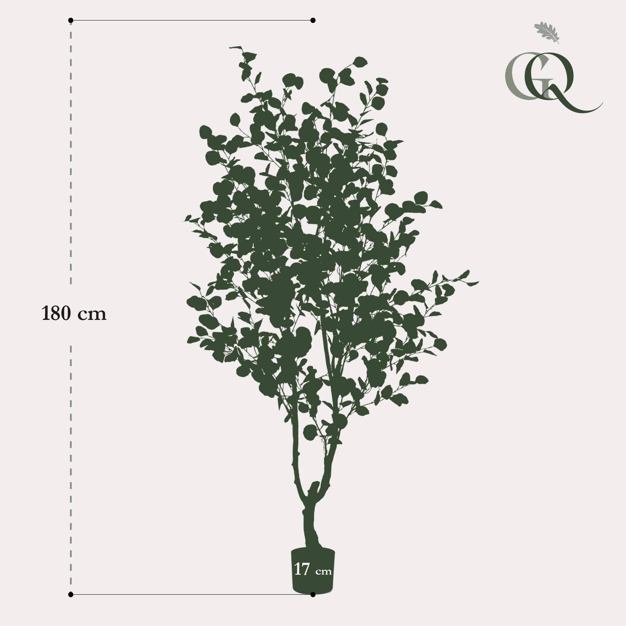 Eucalyptus plante artificielle - h180cm, Ø17cm- La Green Touch - Image 3