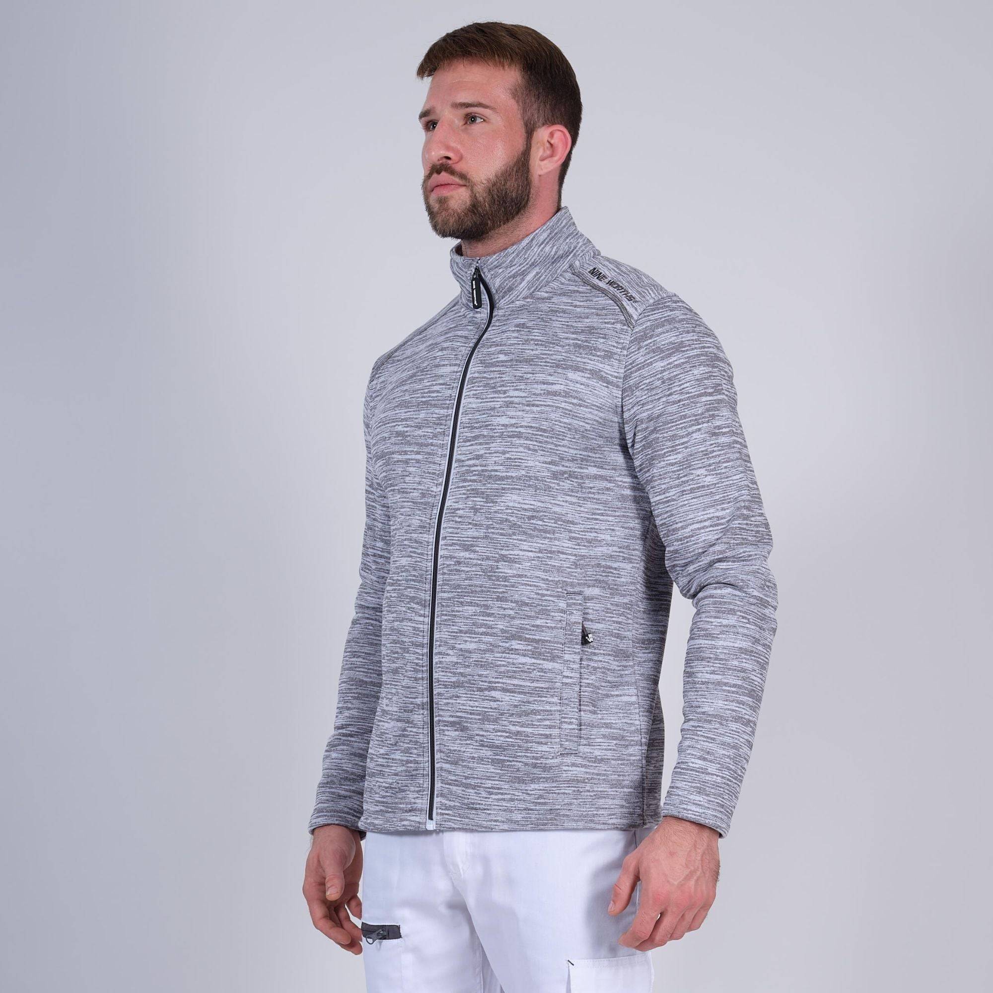 Nineworths - LENNY - GILET DE TRAVAIL - 1505 | Blanc chiné - Image 1