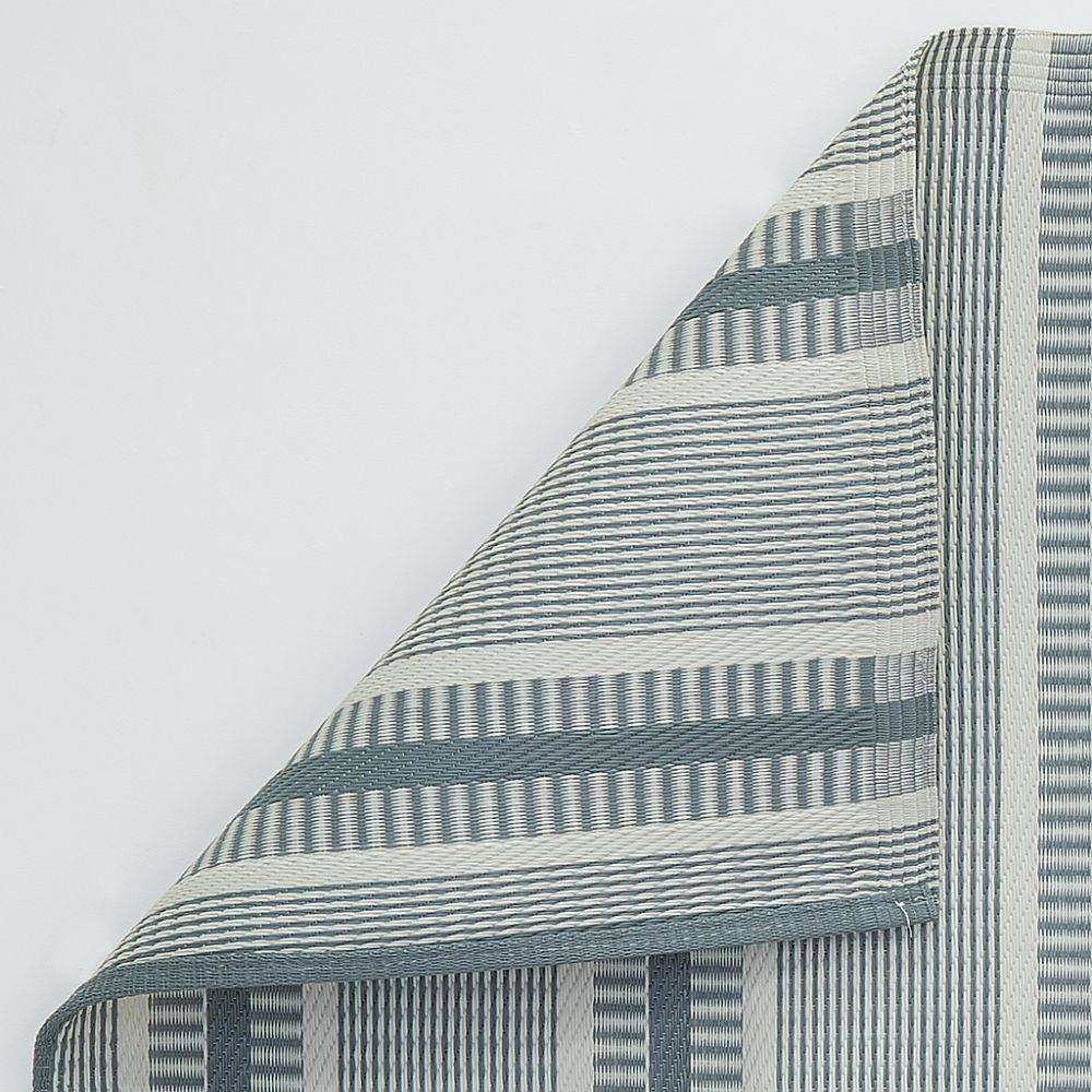 Aubry Gaspard - Tapis d'extérieur en polypropylène 120 x 180 cm Ethnique - Gris - Imagen 3