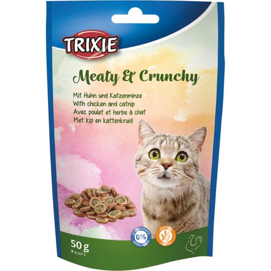Trixie - Trixie - Friandises au poulet & au herbe à chat 50 g pour chat - Image 1