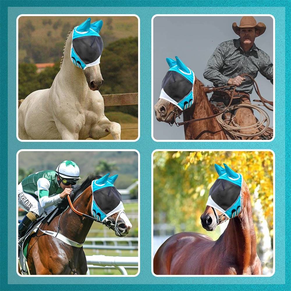 DtopbuyAge - Masque anti - mouches pour cheval DtopbuyAge - Image 5