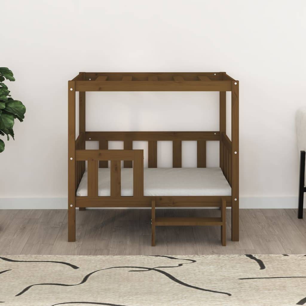 Vidaxl - Lit pour chien Marron miel 95,5x73,5x90 cm Bois de pin solide vidaXL 822385 - Imagen 4