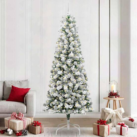 ComfortXL - Décoration de Fête : Grand Sapin de Noël Lumineux 240 cm, Kit Complet Prêt à l'Emploi avec 120 Boules – ComfortXL Outdoor Living - Image 1