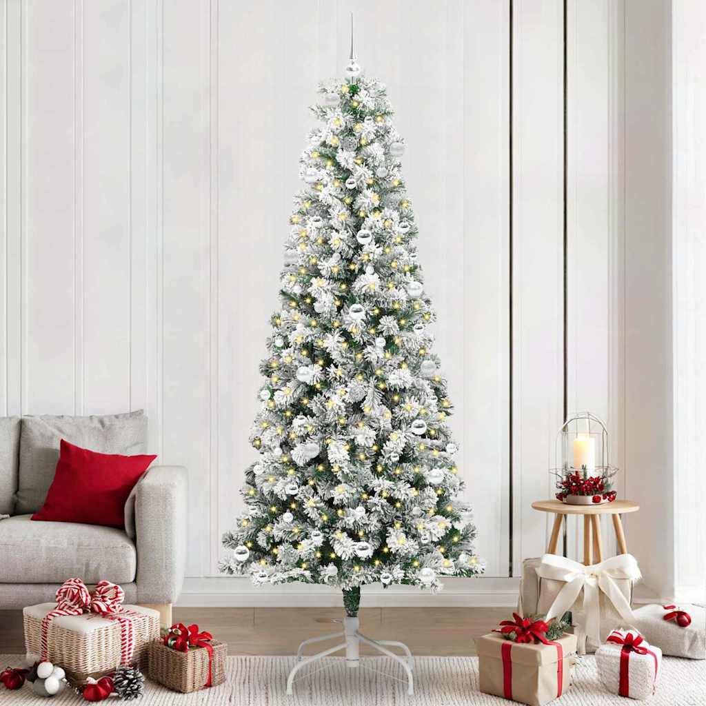 ComfortXL - Décoration de Fête : Grand Sapin de Noël Lumineux 240 cm, Kit Complet Prêt à l'Emploi avec 120 Boules – ComfortXL Outdoor Living - Image 1