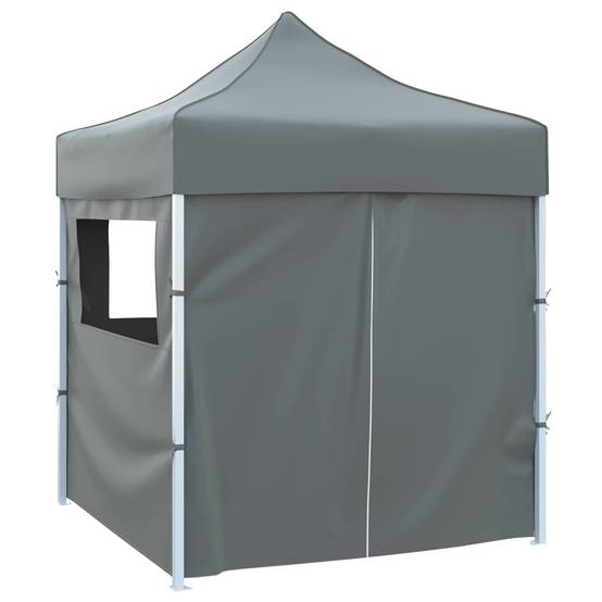 ComfortXL - Tente de réception pop-up Oxford jardin pliable réglable 200x200cm anthracite - ComfortXL Outdoor Living - Image 2