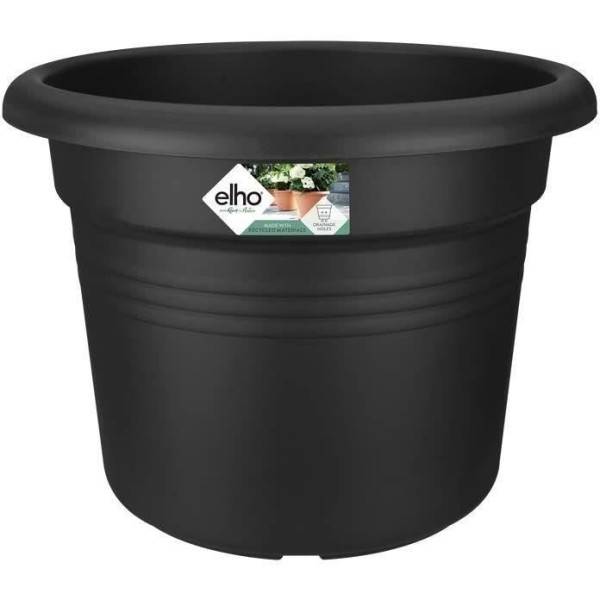 Elho - Pot De Fleurs Rond Green Basics - Plastique - ø40 - Noir - Imagen 5