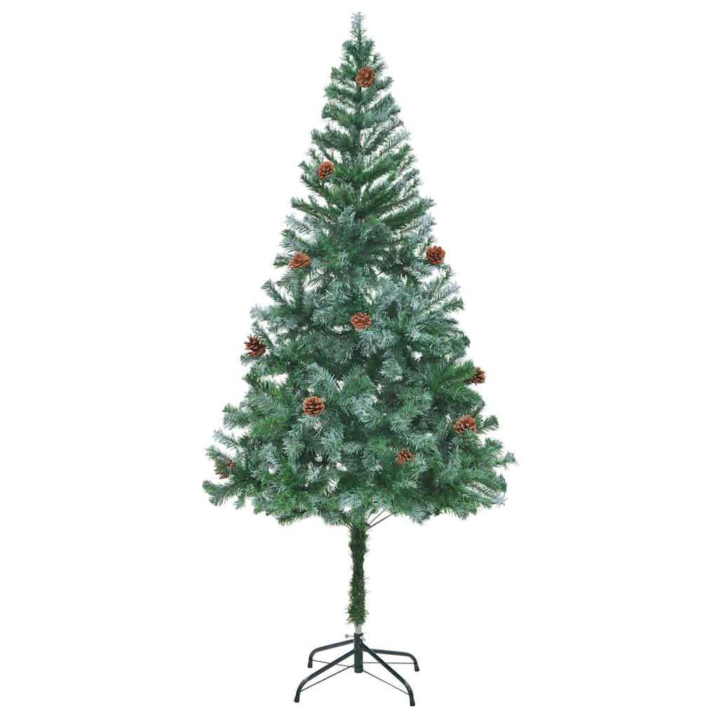 ComfortXL - Arbre de Noël Givré 1.80m avec Pommes de Pin, 300 LED 8 Modes et 120 Boules – ComfortXL Outdoor Living - Image 5