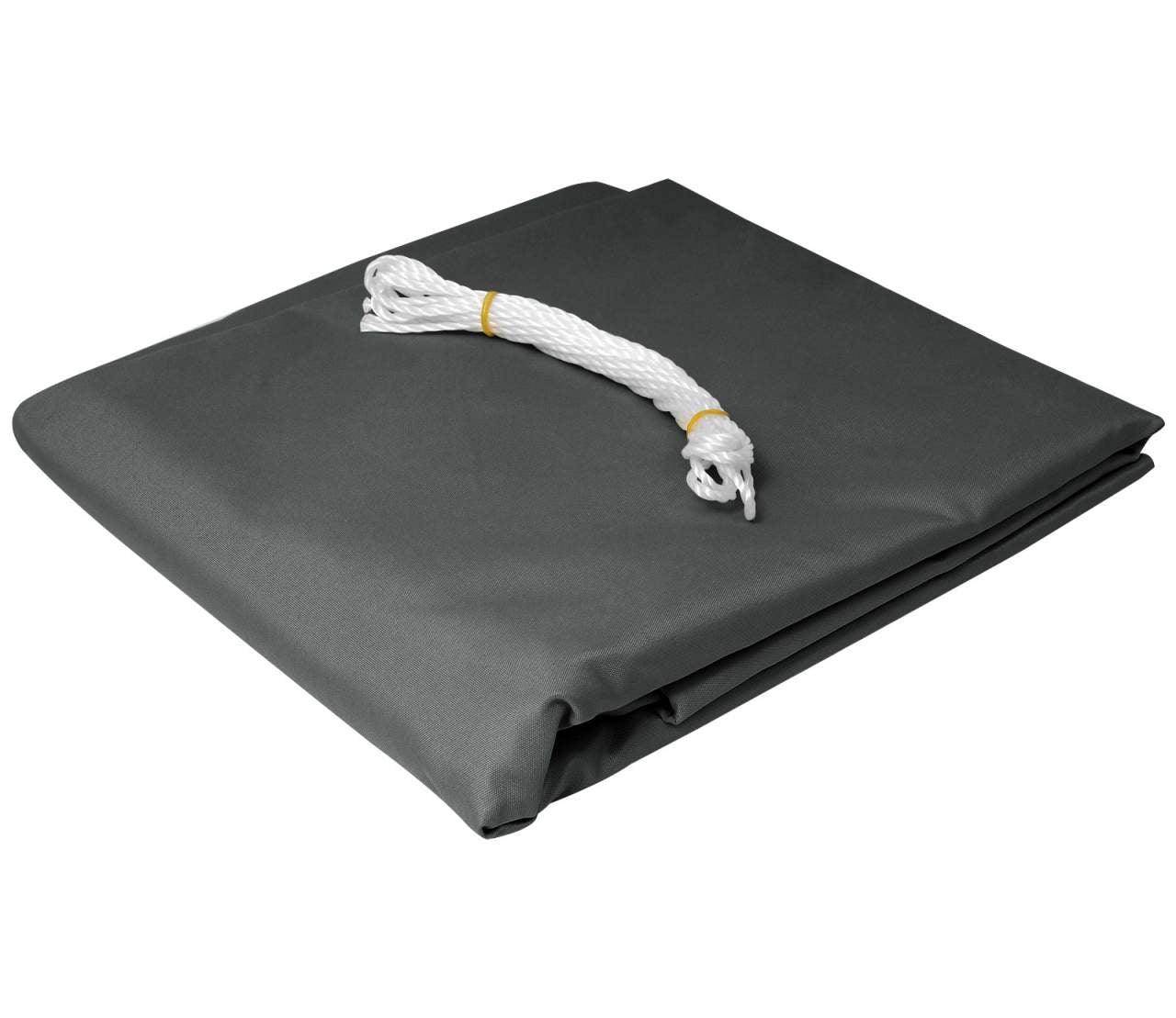 Helloshop26 - Voile d'ombrage auvent de protection solaire PES résistant à l'eau pour voile d'ombrage pare-soleil pour jardin extérieur 2x3m gris - Imagen 2