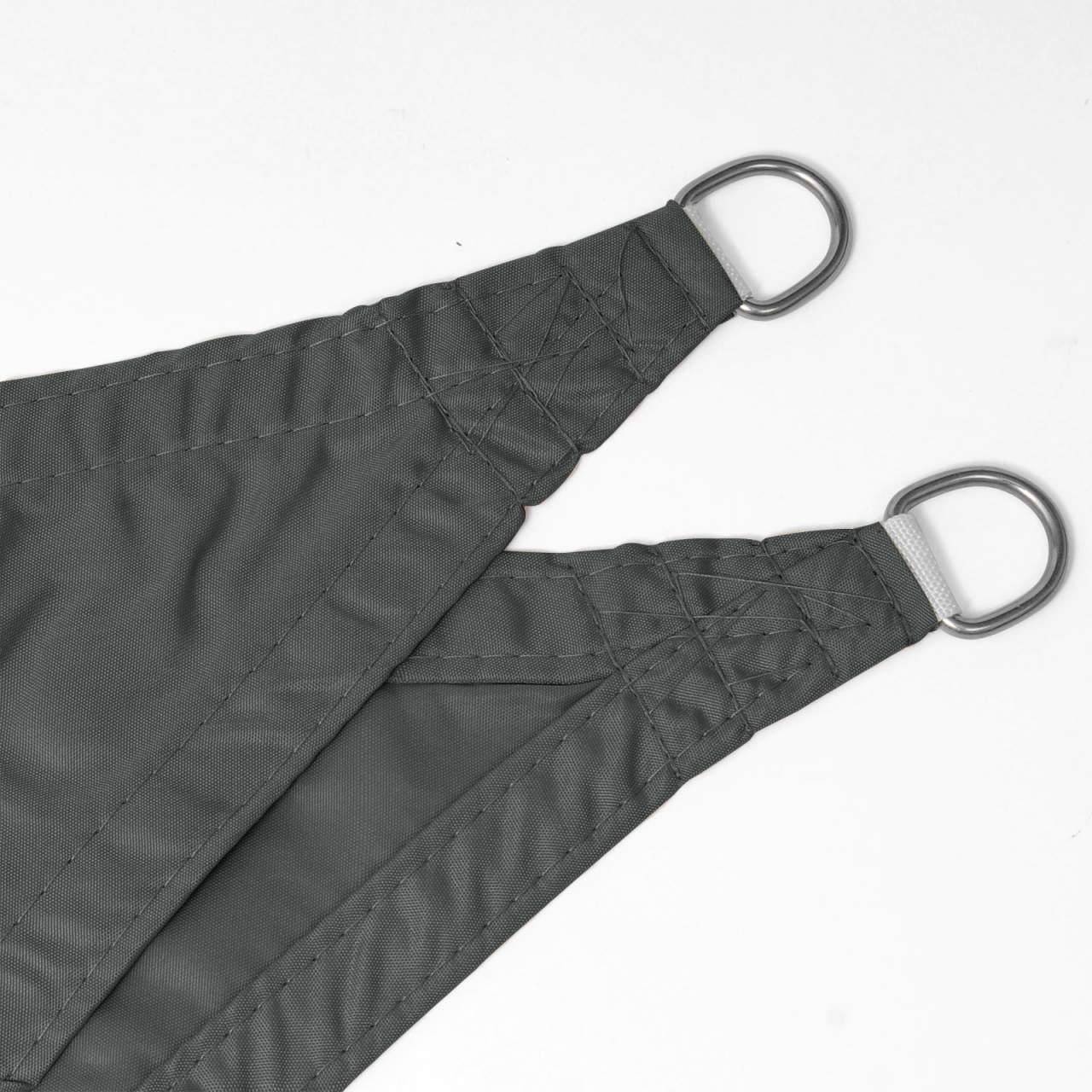 Helloshop26 - Voile d'ombrage auvent de protection solaire PES résistant à l'eau pour voile d'ombrage pare-soleil pour jardin extérieur 2x3m gris - Imagen 4