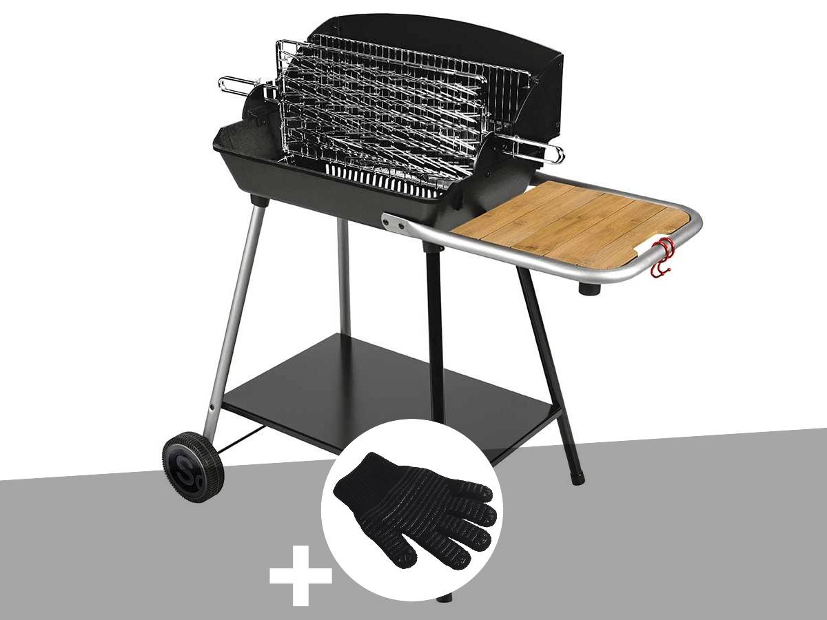 Somagic - Barbecue Horizontal et Vertical Excel Grill + Gant de protection - Somagic