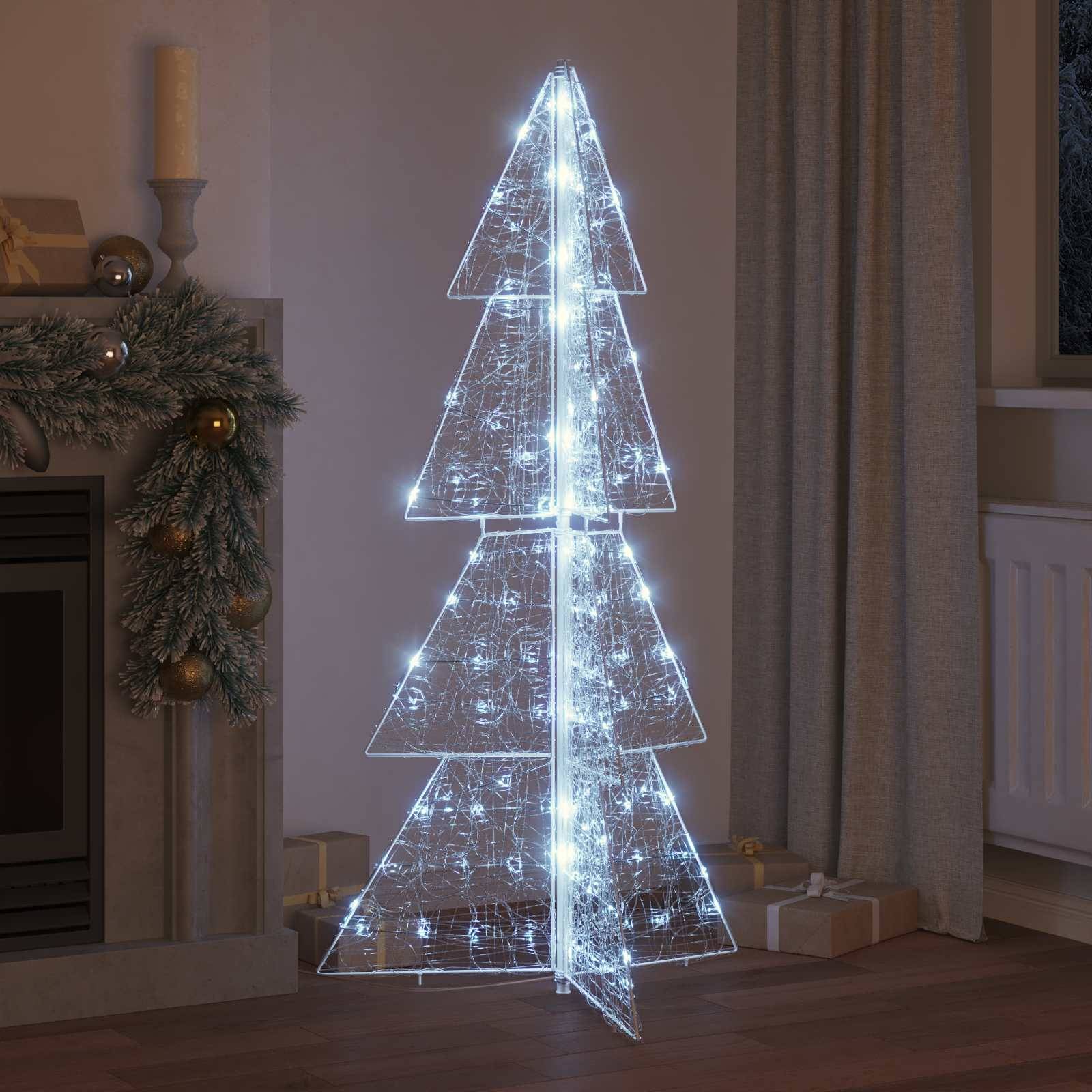 Sapin de Noël | Arbre de Noël avec 160 LED Blanc Froid 150 cm Acrylique Maison Chic - Image 3